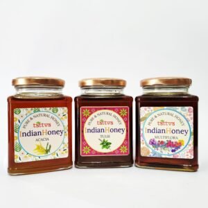 Himalayan Multiflora Honey, Tulsi Honey, & Rajasthan Acacia Honey Triple Combo Pack (500g*3)
