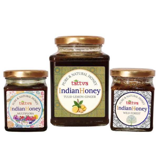 Tulsi Lemon Ginger & Wild Forest & Himalayan Multiflora Combo Pack (500gm + 2x230gm)