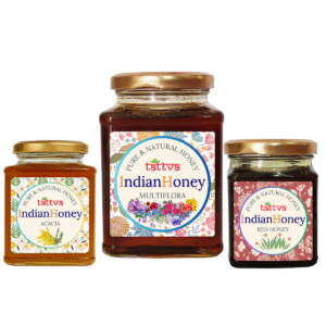 Himalayan Multiflora, Rare Red Honey & Rajasthan Acacia Honey Triple Combo Pack (500gm + 2x230gm)