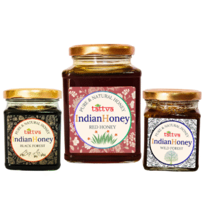 Rare Red Honey, Wild Forest Honey, & Dark Black Forest Honey Triple Combo Pack (500gm + 2x230gm)