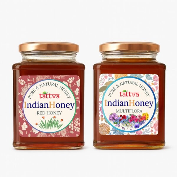 Himalayan Multiflora & Red Honey Combo | Indian Honey Himalayan Multiflora & Red Honey Combo