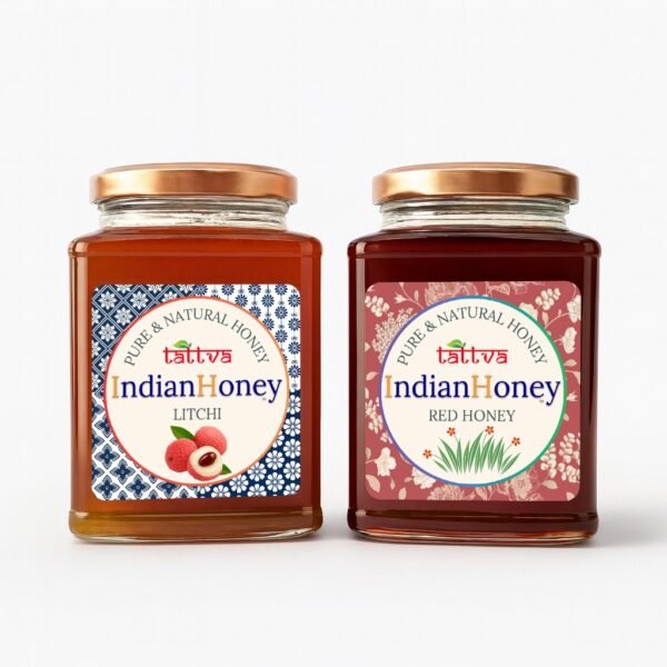Red Honey with Litchi Honey Combo | Indian Honey Red Honey with Litchi Honey Combo