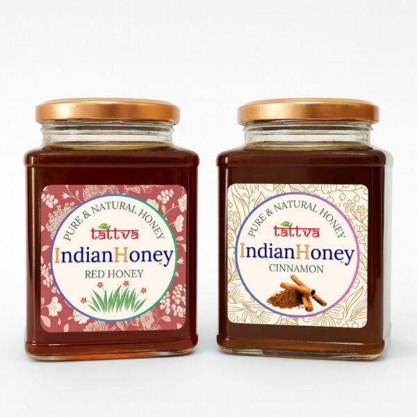 Red Honey with Cinnamon Honey Combo | Indian Honey Red Honey with Cinnamon Honey Combo