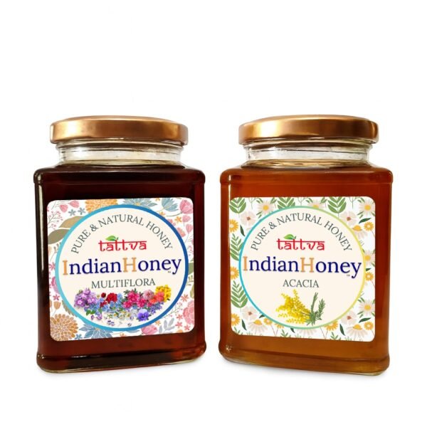 Himalayan Multiflora & Rajasthan Acacia Honey Combo | Indian Honey Himalayan Multiflora & Rajasthan Acacia Honey Combo