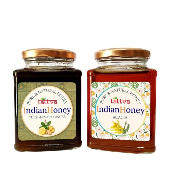 Rajasthan Acacia & Tulsi Lemon Ginger Infused Honey Combo