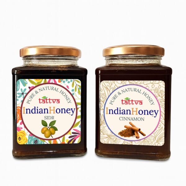 Raw Honey Sidr Honey & Warming Cinnamon Infused Honey Combo 2x230g