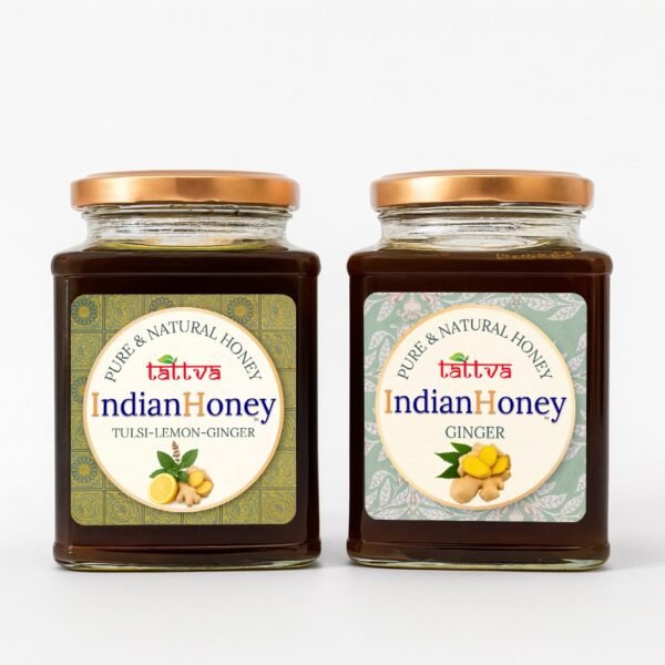 Ginger & Tulsi Lemon Ginger Infused Honey Combo