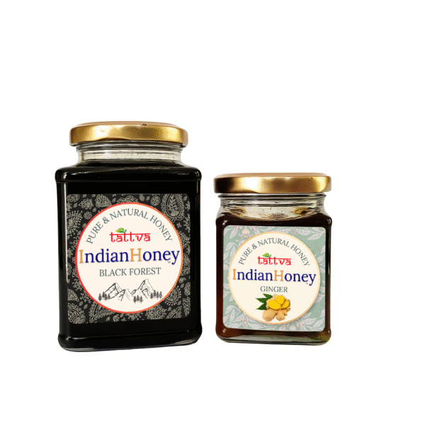 Black Forest Honey & Warming Ginger Infused Honey Combo 500g & 230g