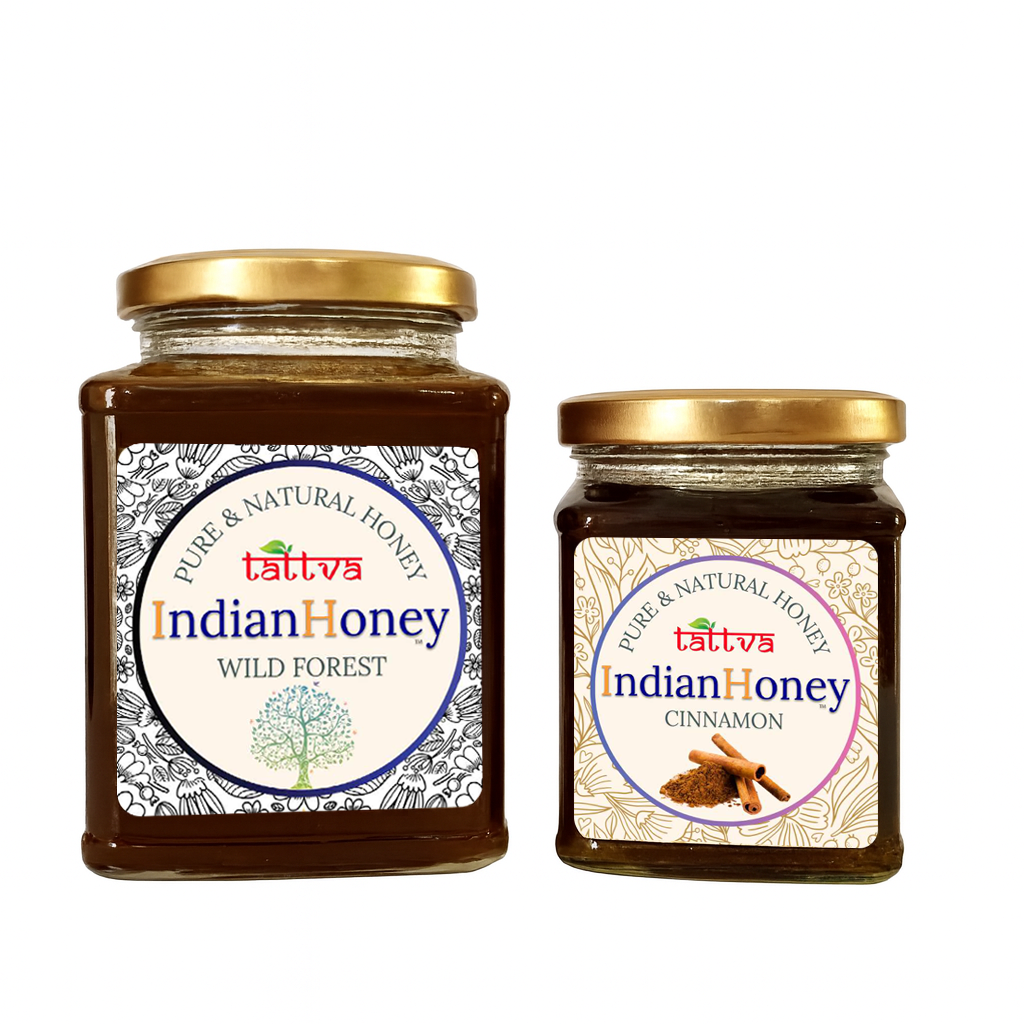 Wild Forest Honey & Warming Cinnamon Infused Honey Combo 500g & 230g
