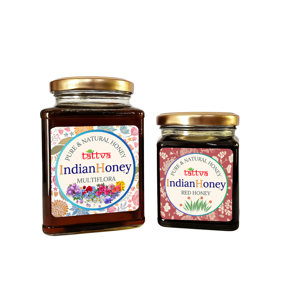 Himalayan Multiflora & Red Honey Combo 500g & 230g