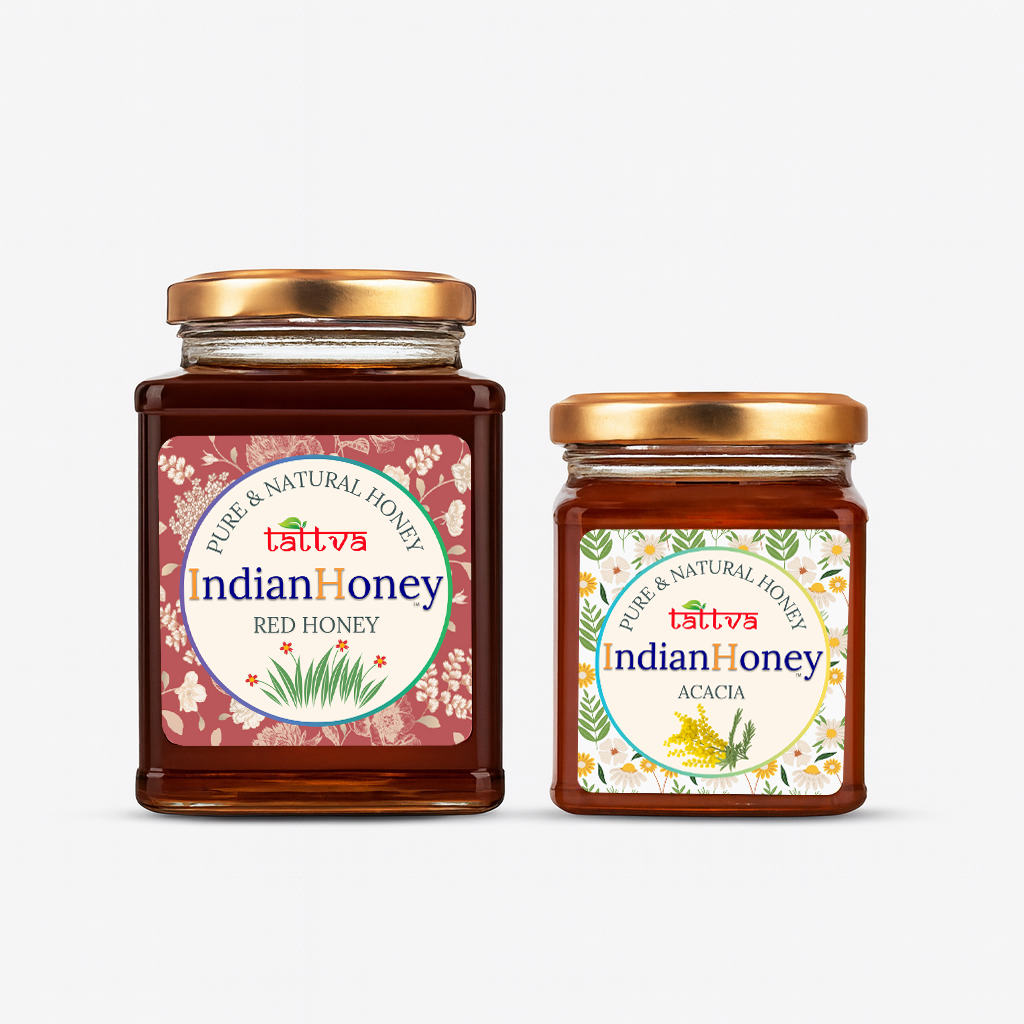 Red Honey & Rajasthan Acacia Honey Combo 500g & 230g