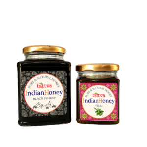Black Forest Honey & Ayurvedic Tulsi Natural Honey Combo 500g & 230g