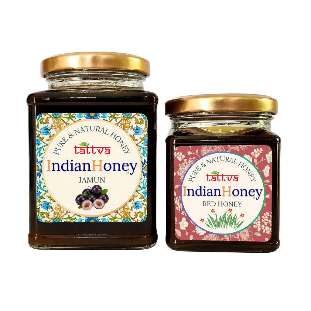 Red Honey & Raw Honey Jamun Honey Combo 500g & 230g