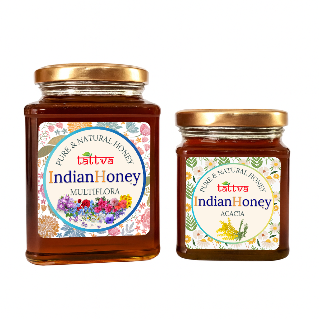 Himalayan Multiflora & Rajasthan Acacia Honey Combo 500g & 230g