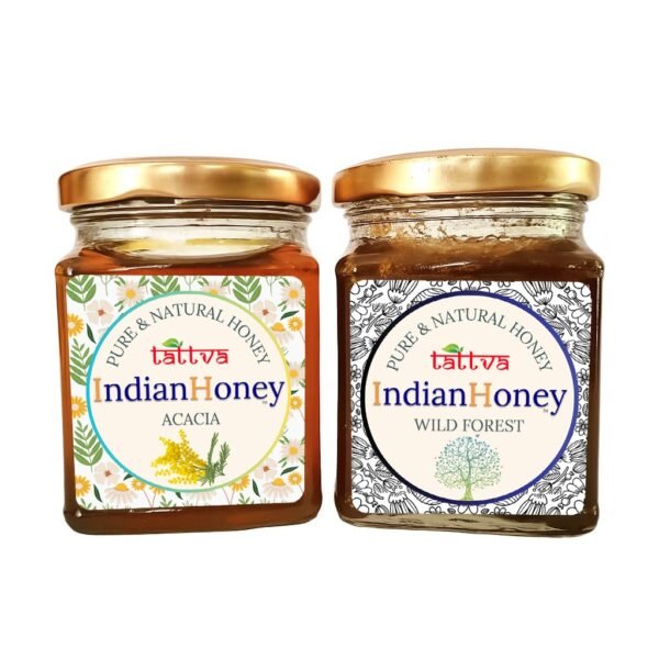Wild Forest Honey & Rajasthan Acacia Honey Combo 2x230g