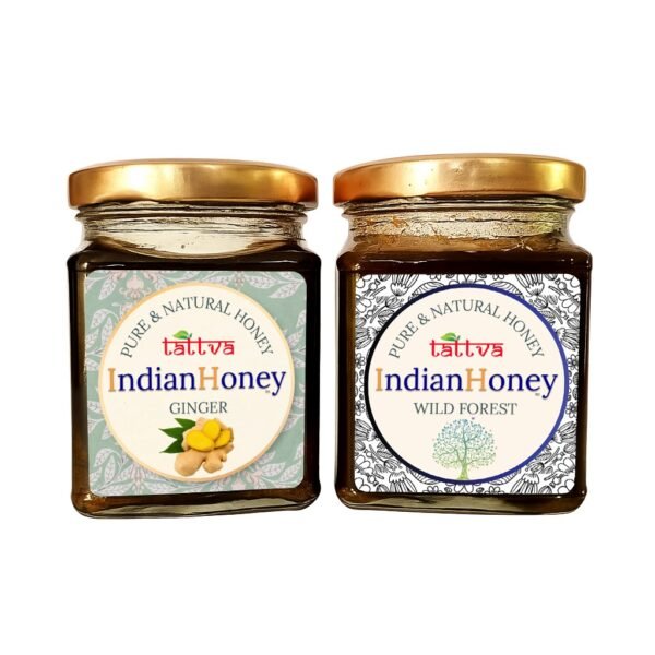 Wild Forest Honey & Warming Ginger Infused Honey Combo 2x230g