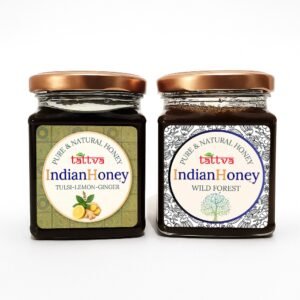 Wild Forest Honey & Tulsi Lemon Ginger Honey Combo 2x230g