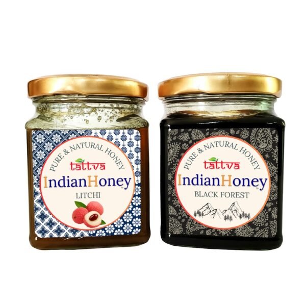 Black Forest Honey & Natural & Litchi Honey Combo 2x230g