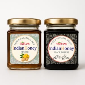 Black Forest Honey & Warming Ginger Infused Honey Combo 2x230g