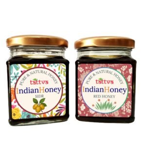 Red Honey & Raw Honey Sidr Honey Combo 2x230g