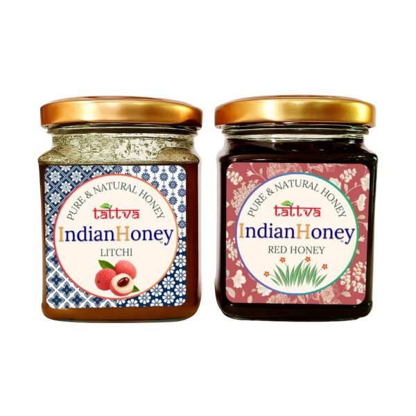 Red Honey & Natural & Litchi Honey Combo 2x230g