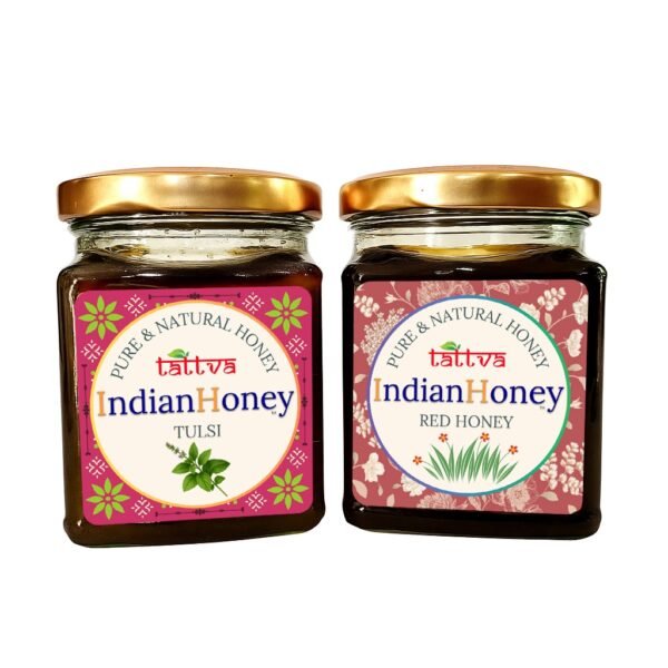 Red Honey & Ayurvedic Tulsi Natural Honey Combo 2x230g