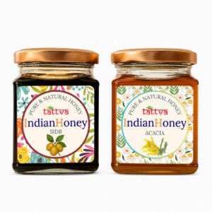 Rajasthan Acacia Honey & Raw Honey Sidr Honey Combo 2x230g