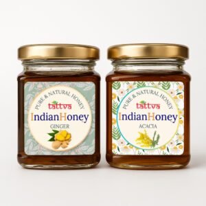 Rajasthan Acacia Honey & Warming Ginger Infused Honey Combo 2x230g