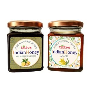Rajasthan Acacia Honey & Tulsi Lemon Ginger Honey Combo 2x230g