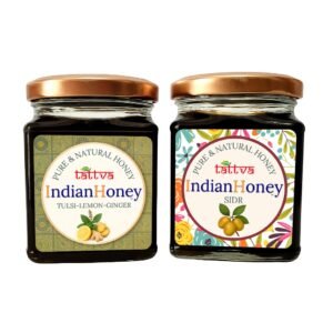 Raw Honey Sidr Honey & Warming Ginger Infused Honey Combo 2x230g