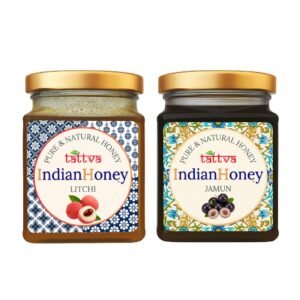 Raw Honey Jamun Honey & Natural & Litchi Honey Combo 2x230g