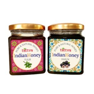 Raw Honey Jamun Honey & Ayurvedic Tulsi Natural Honey Combo 2x230g